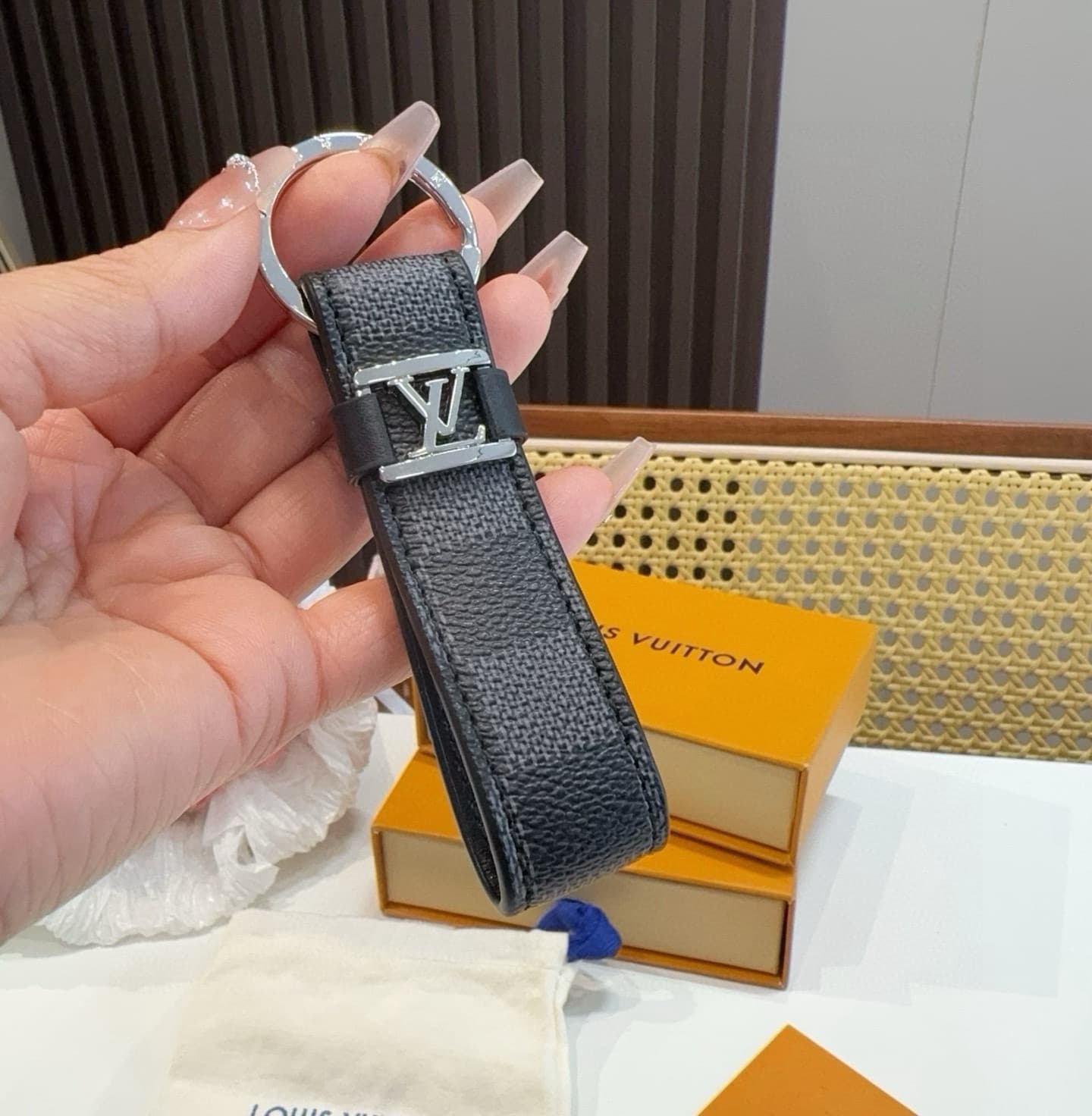 Louis Vuitton bag keychain Charm