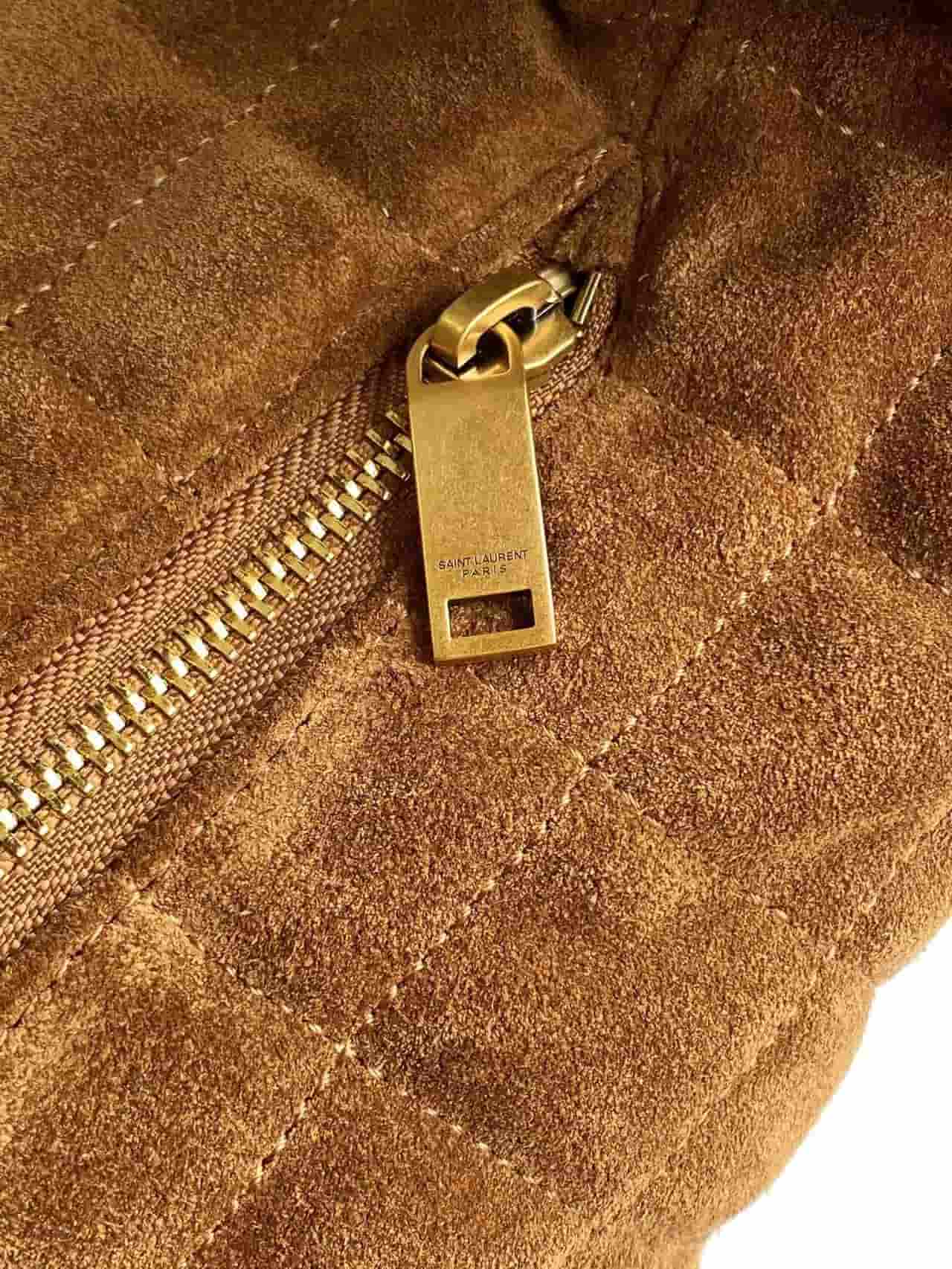 ICARE hobo in quilted suede CARAMEL COGNAC High