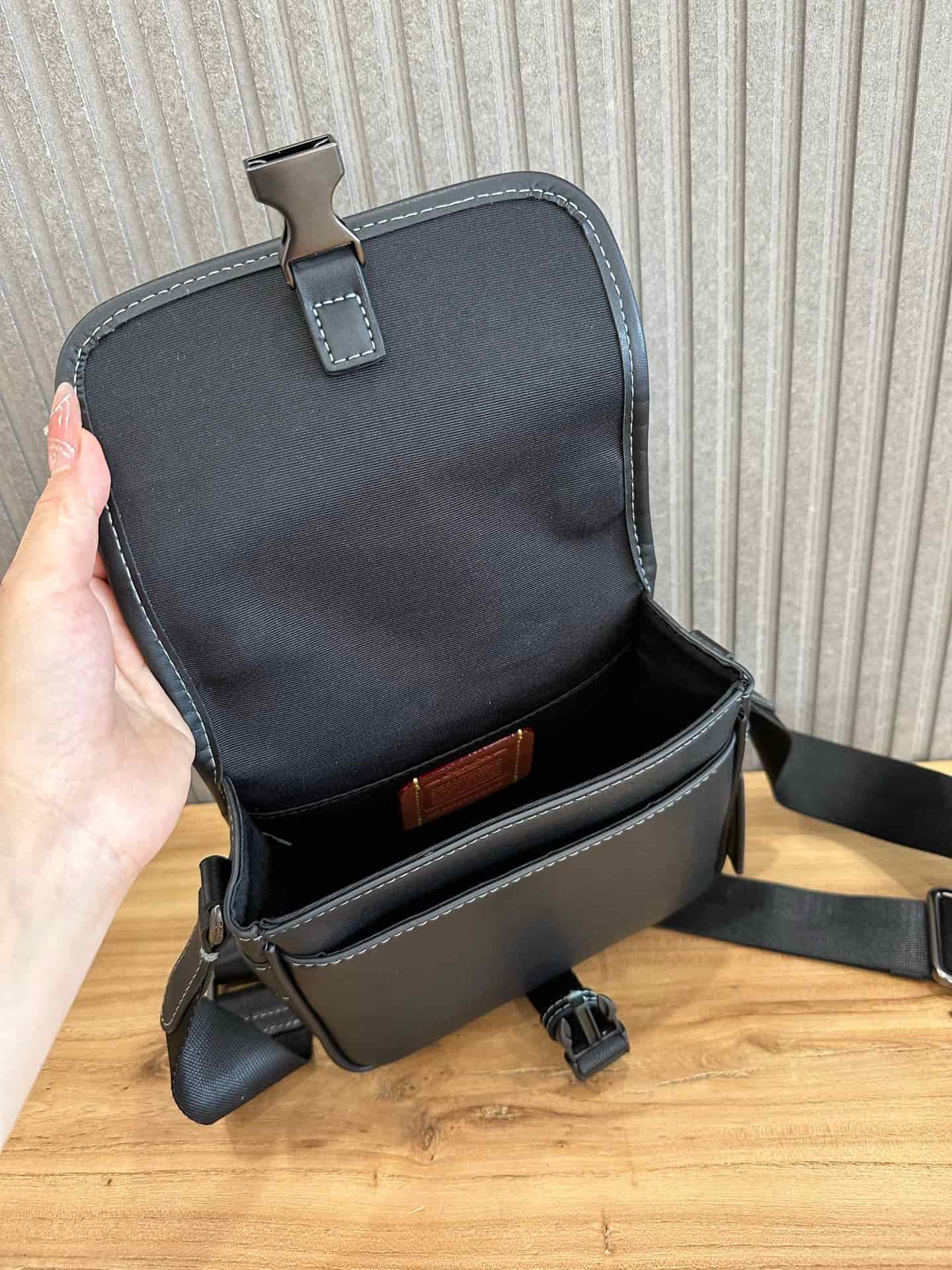 Coach Racer Crossbody Bag Black Leather High