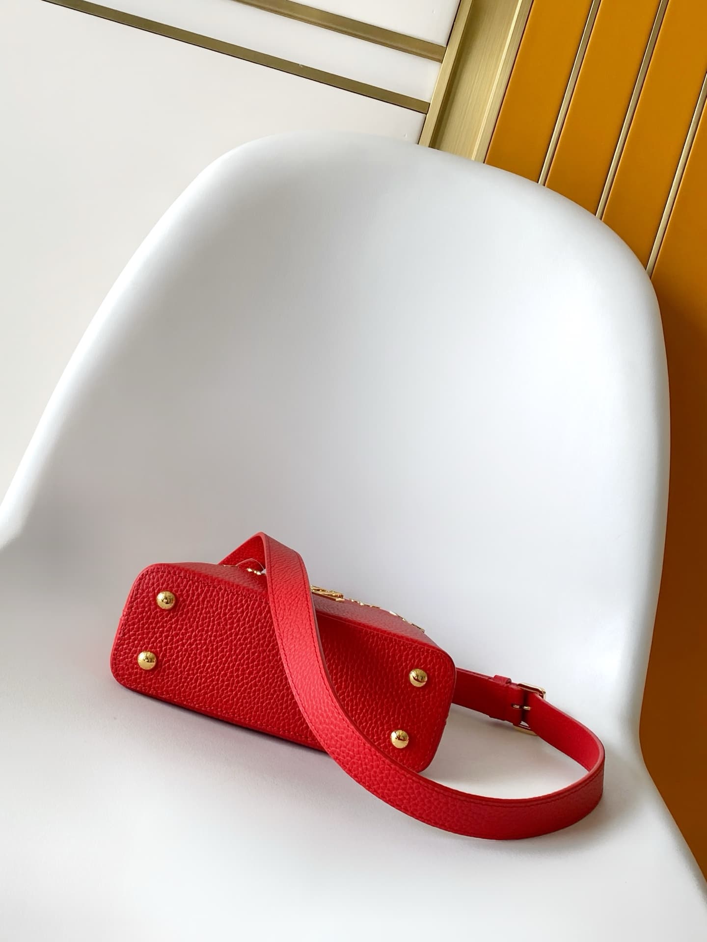 Louis Vuitton Capucines Mini Lipstick Red Taurillon leather M28999 TOP