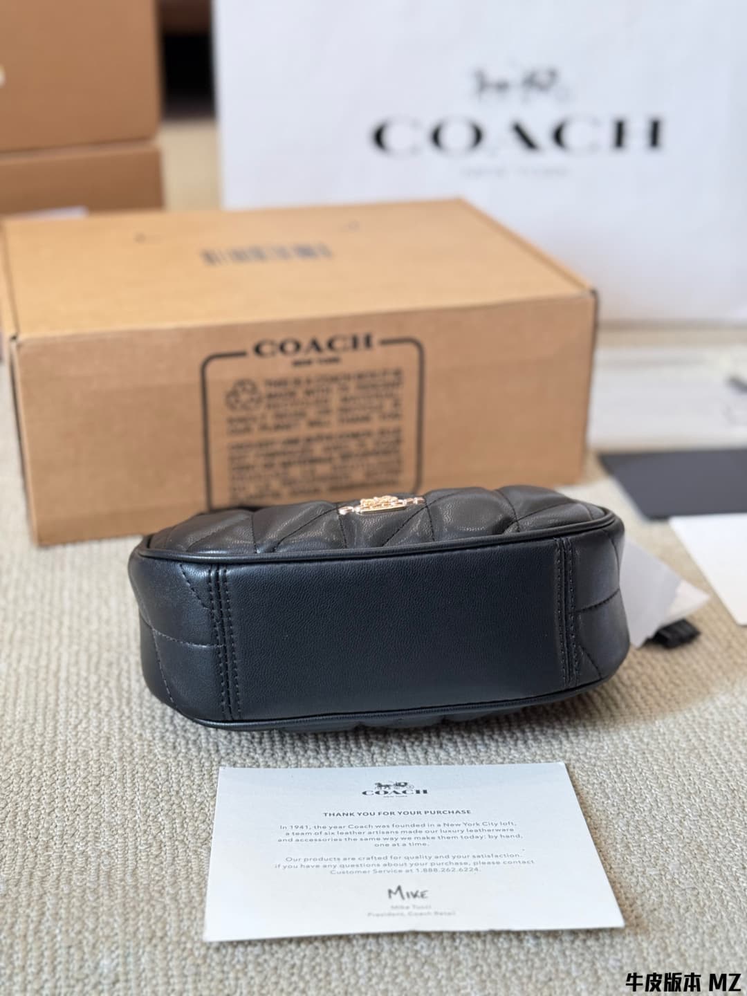 Coach Carmen Mini Crossbody Bag With Quilting