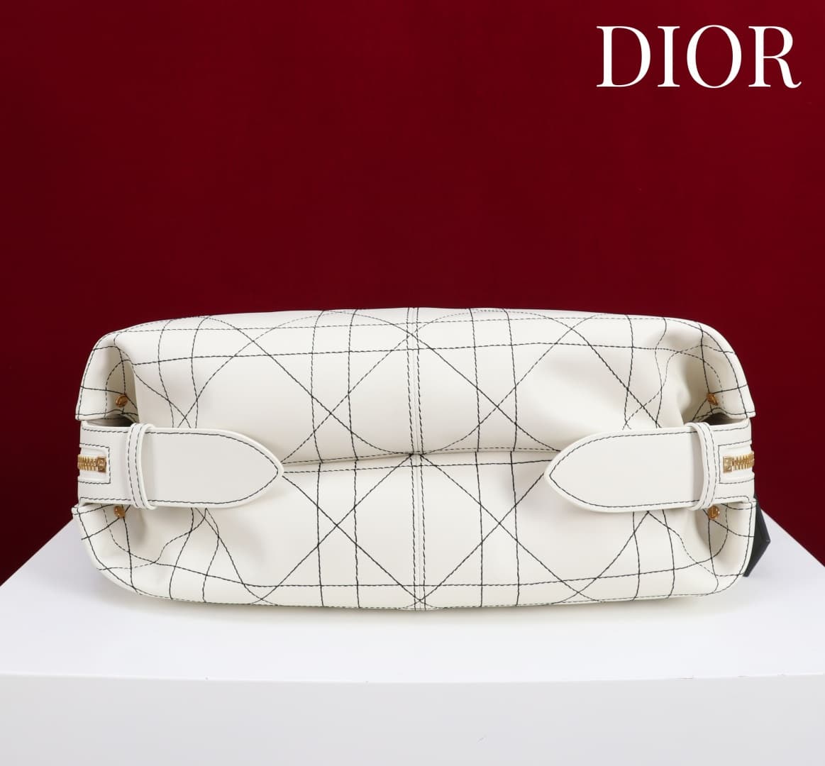 Medium D-Journey Bag in Crinkled Calfskin High