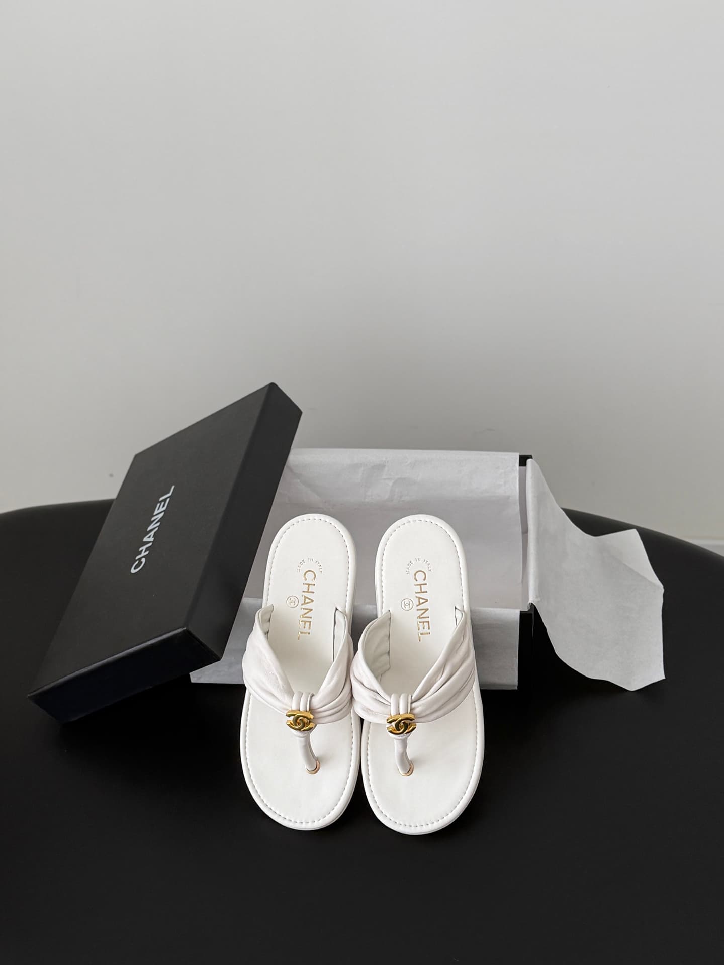 Chanel Coco Beach thong sandals