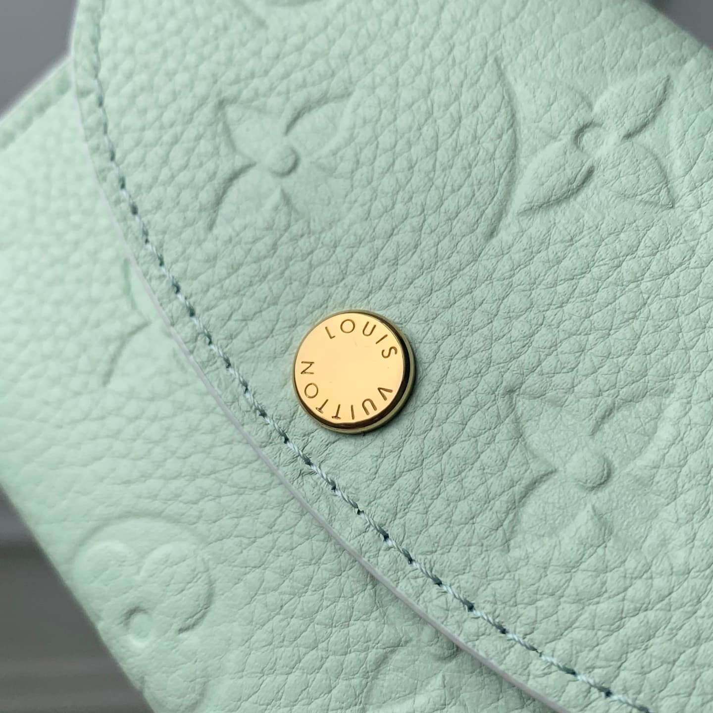 Louis Vuitton Rosalie Coin Purse Minty/Lily White Cowhide leather M29805 High