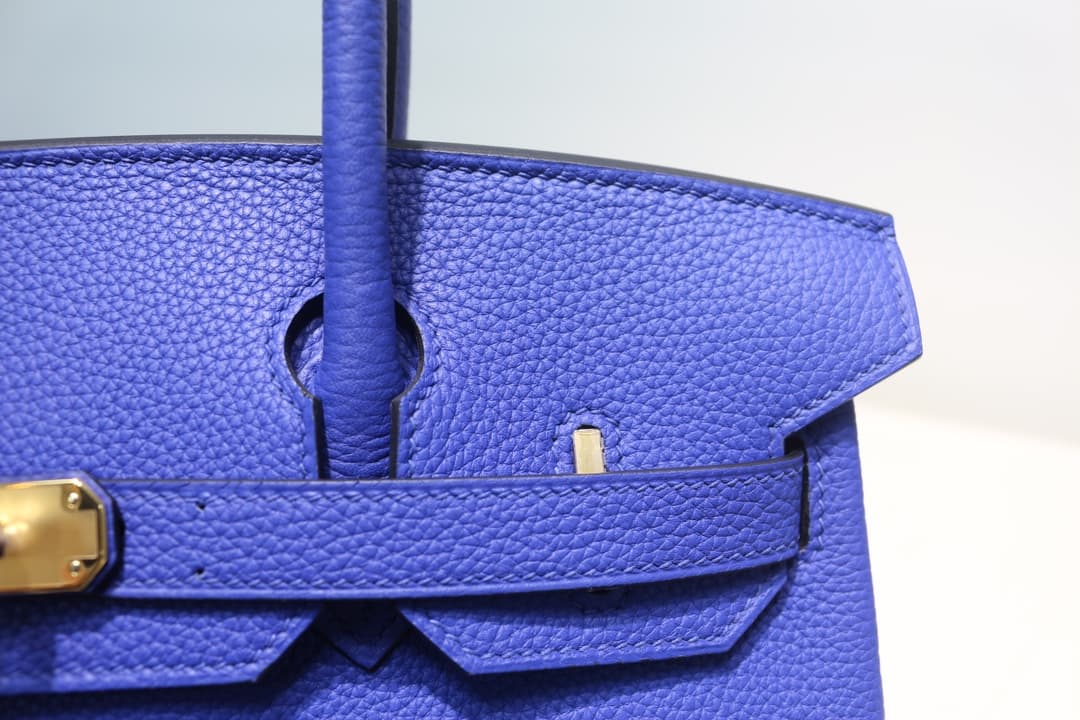 Hermes Birkin 25/30/35cm Bag Togo Leather In Blue Electric WAX High