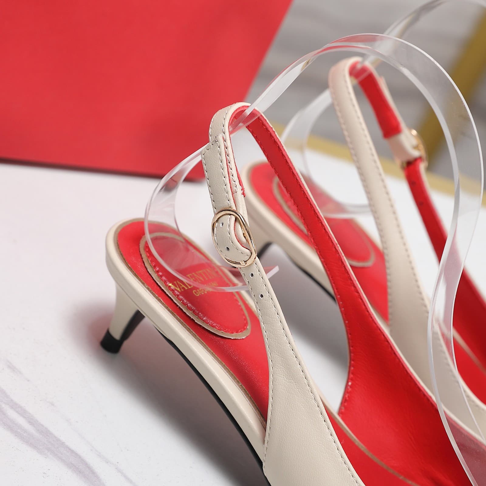Valentino Garavani VLogo Signature kitten-heel slingback pumps