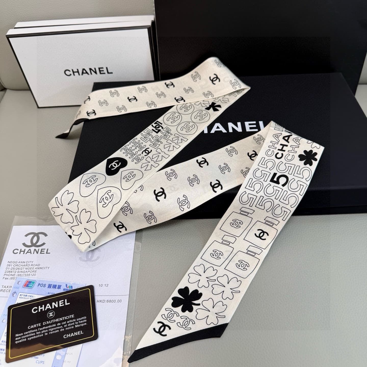 Chanel Silk CC Slim Bandeau