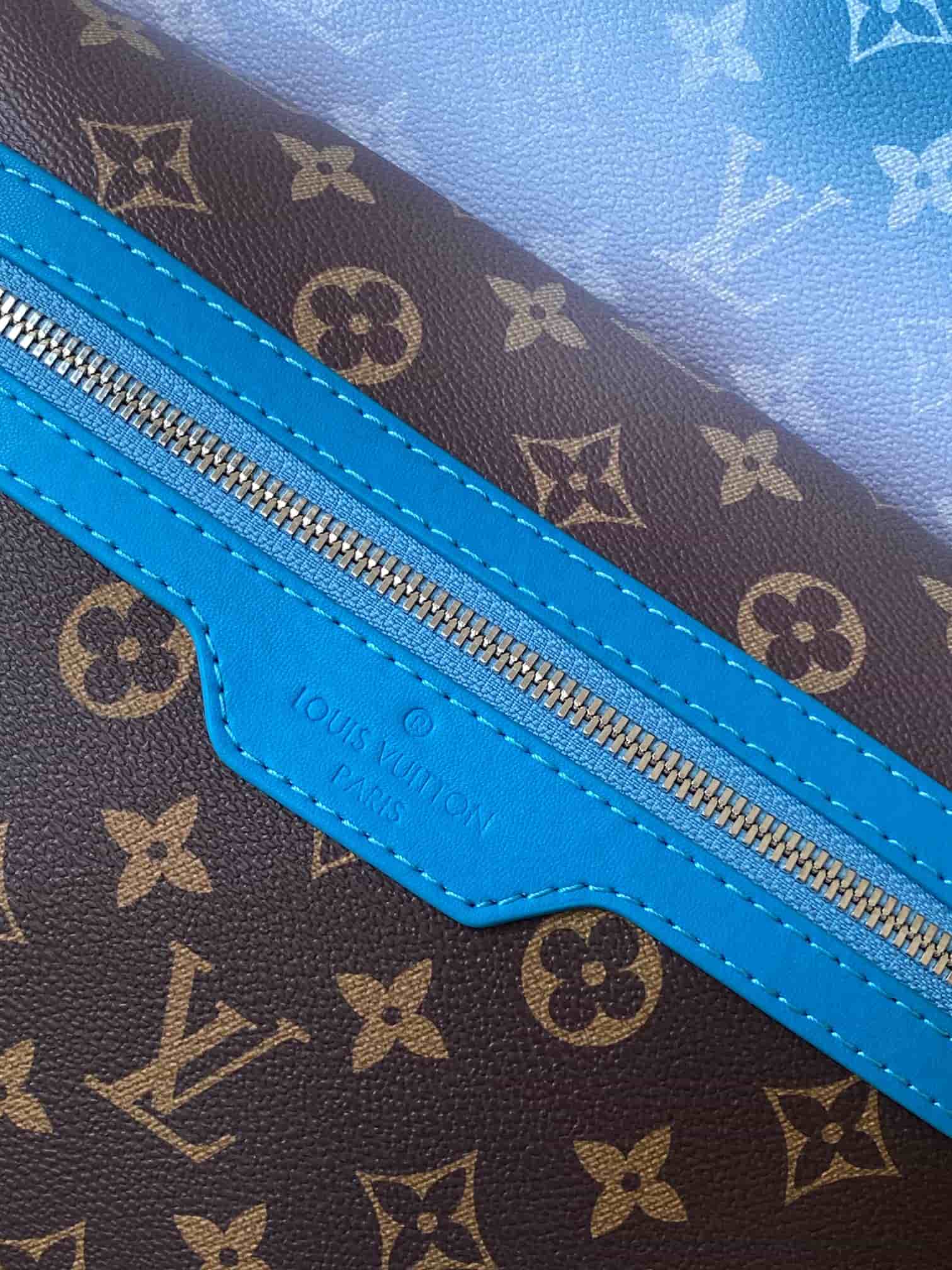 Louis Vuitton Discovery Backpack PM Blue Monogram Pigment coated canvas M28025 High
