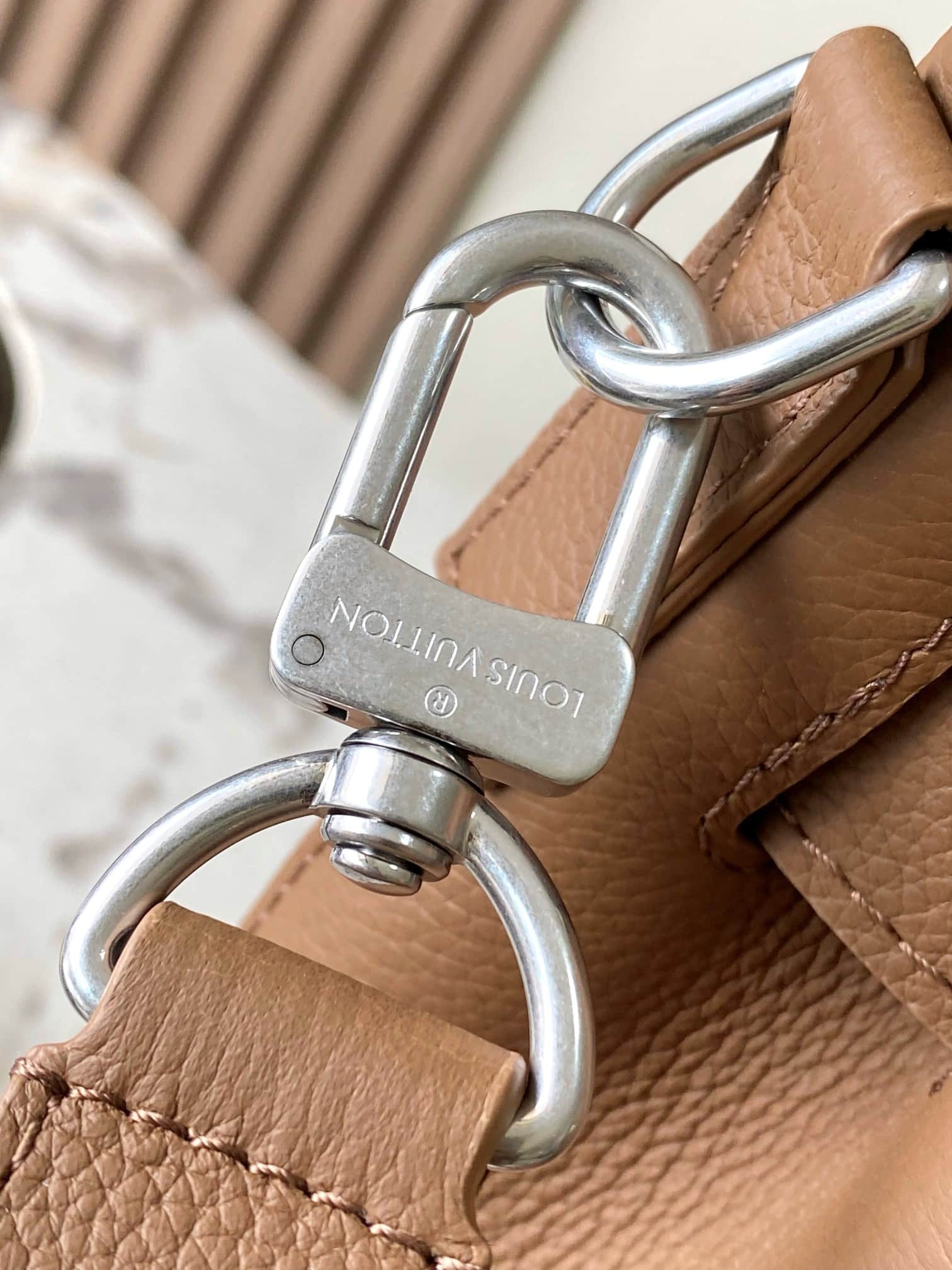 Louis Vuitton Steamer 30 Tan LV Touch calfskin leather M26758 TOP