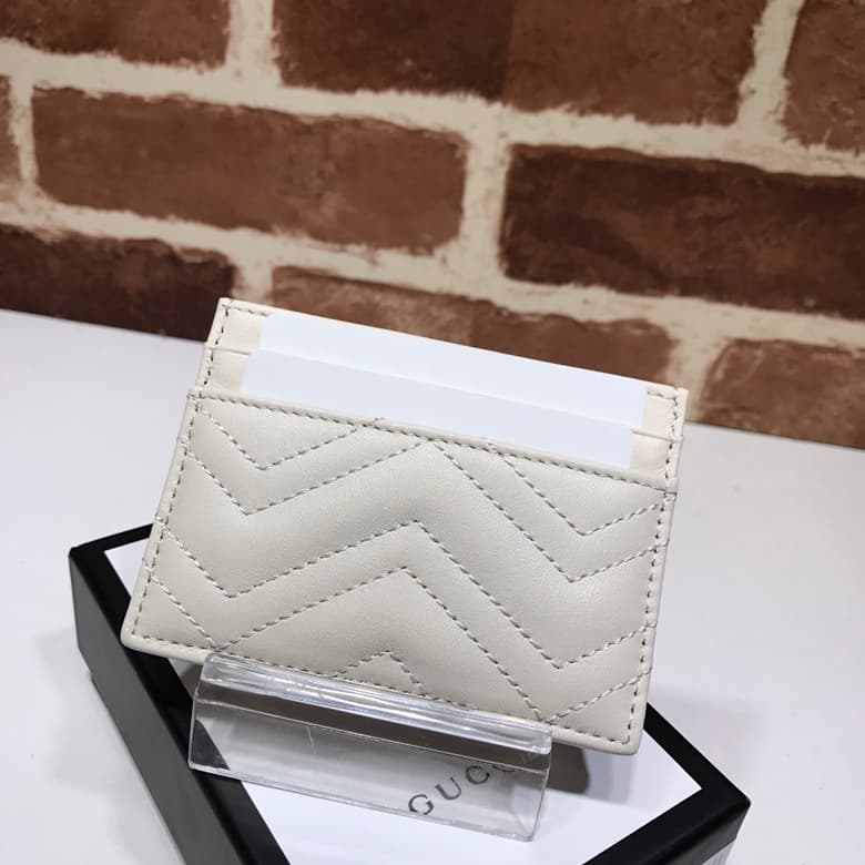 Gucci GG Marmont card case White 443127 High