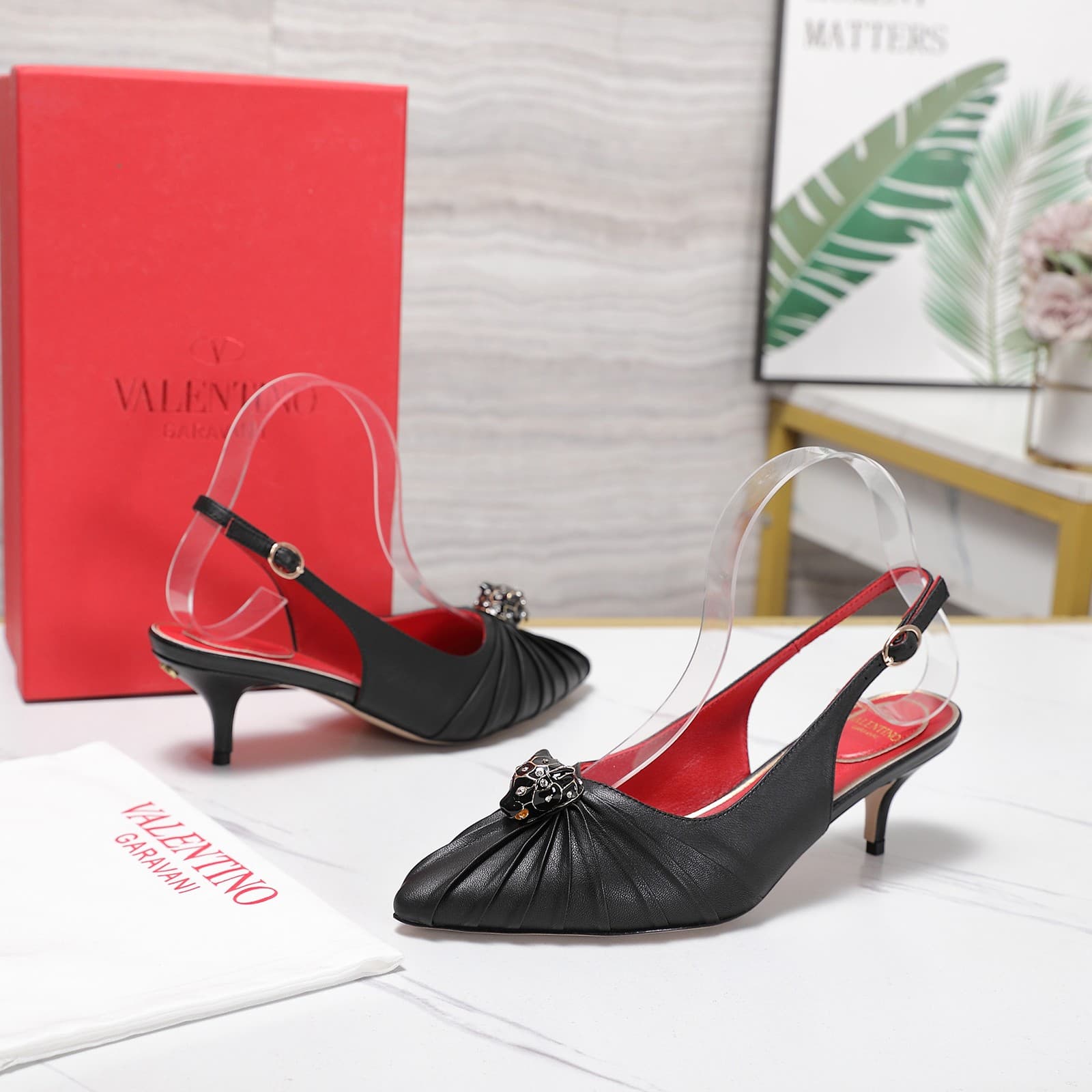 Valentino Garavani Panthea Goatskin Pumps Women