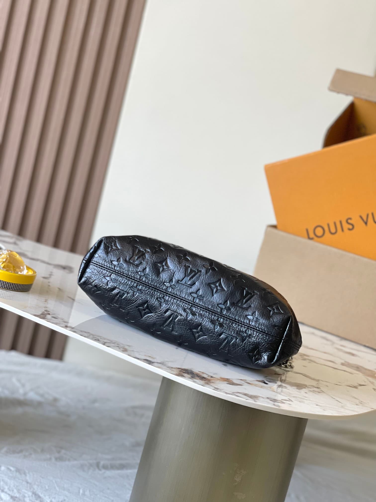 Louis Vuitton Pochette Sling PM Black Calfskin leather M27822 TOP