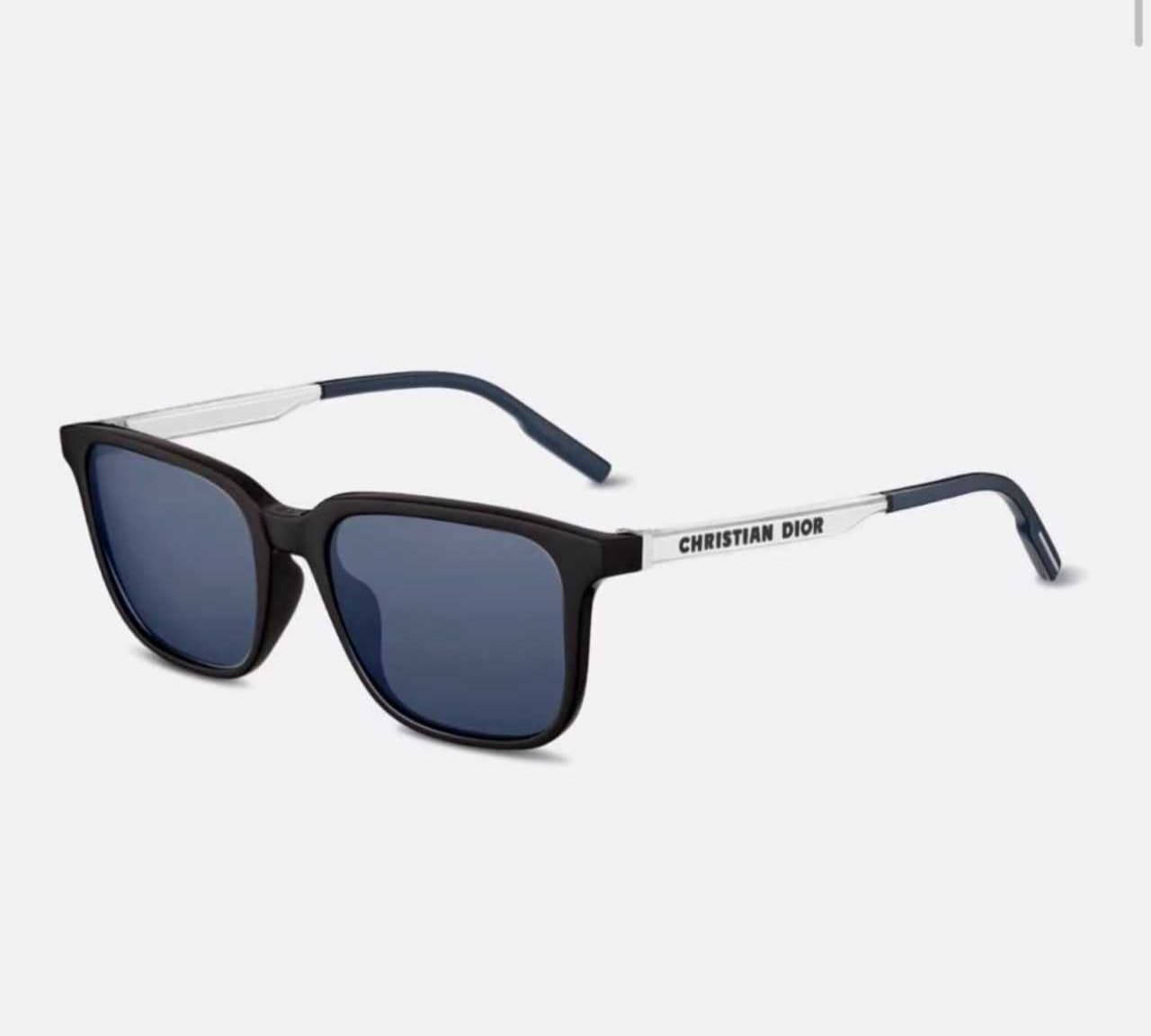 Christian Dior tag Su Black Rectangular Sunglasses