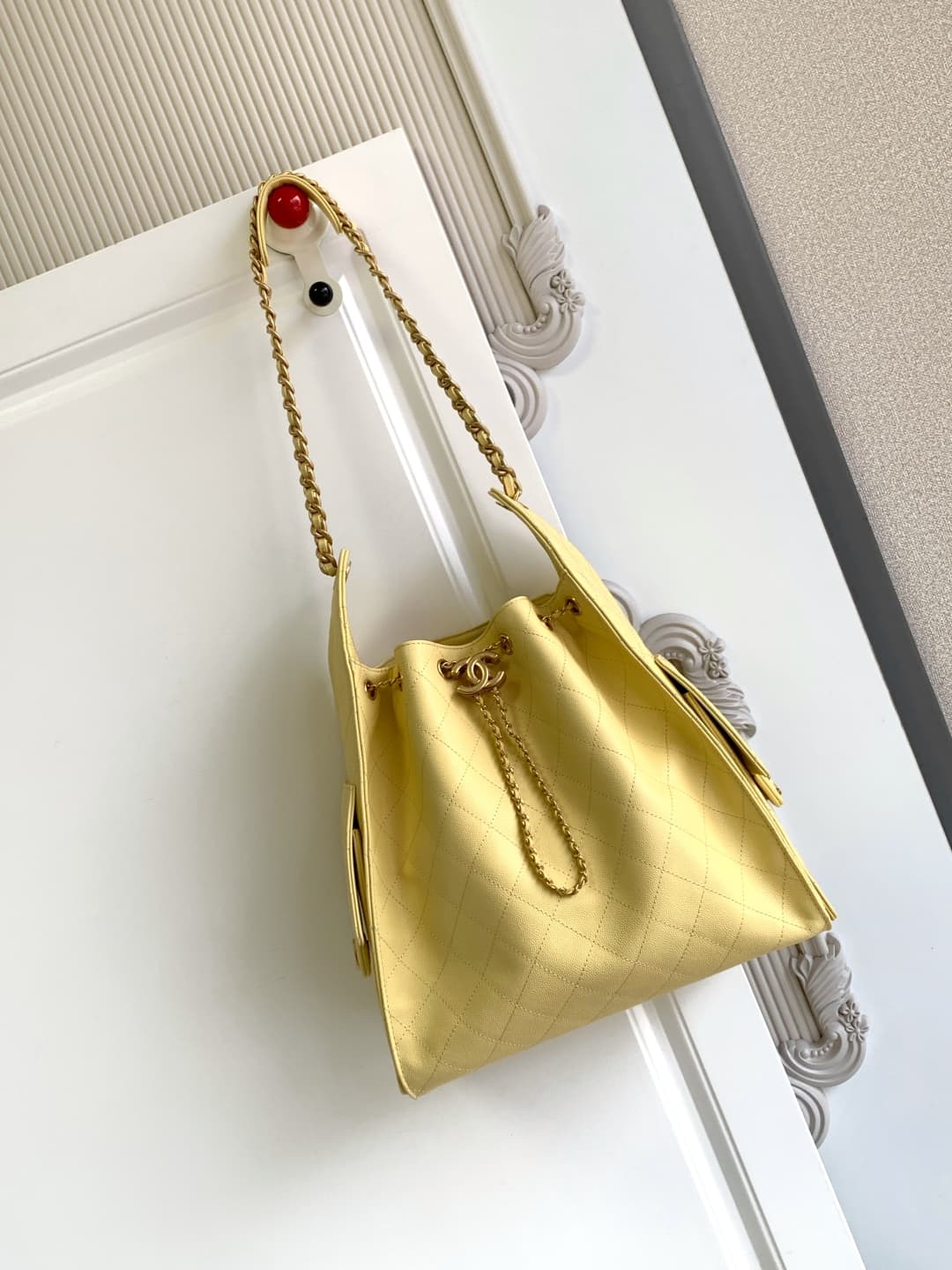 Chanel 25 Medium Hobo Medium handbag AS5311 Grained Calfskin & Gold-tone Metal Yellow A