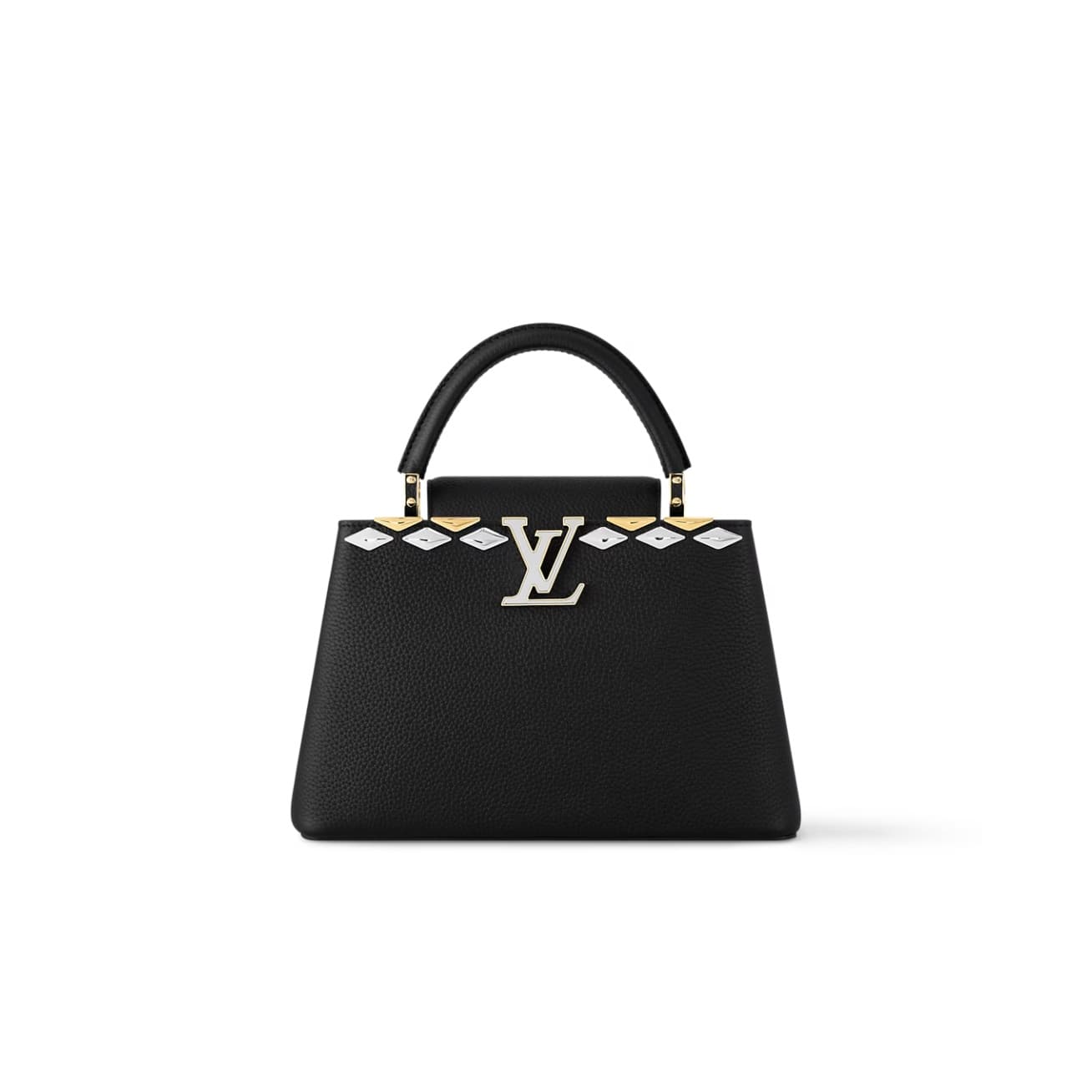 Louis Vuitton Capucines MM Taurillon leather M12135 Black TOP