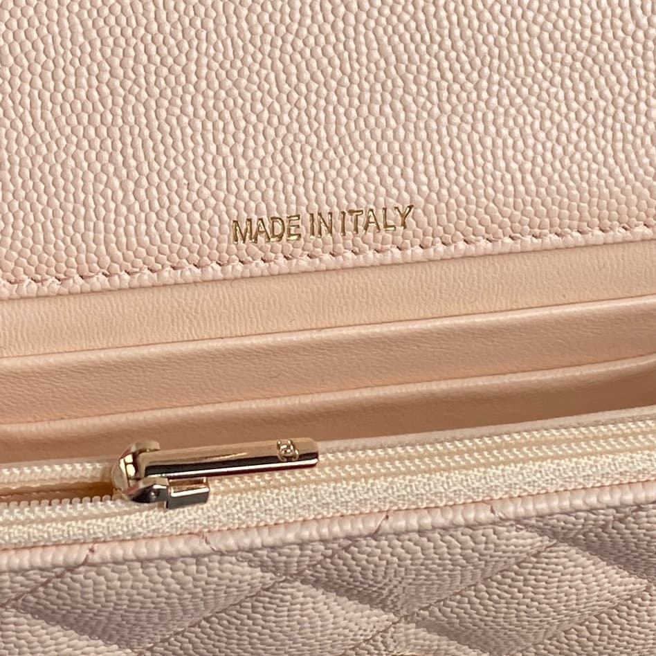 Chanel Mini Flap Clutch with Chain AP4406 Grained Calfskin & Gold-Tone Metal Cream A