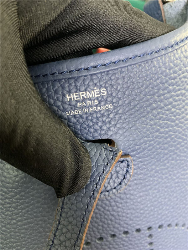Hermes Evelyne III TPM Mini Bag Calfskin In Navy High