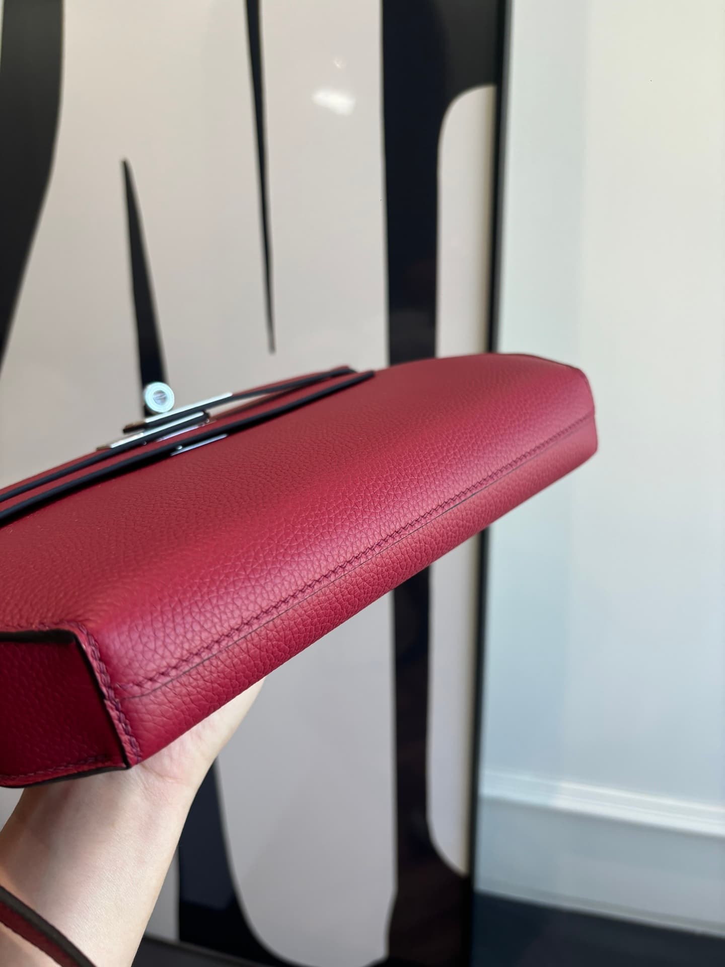 Hermes Kelly Depeches 25 Pouch Togo Leather WAX High