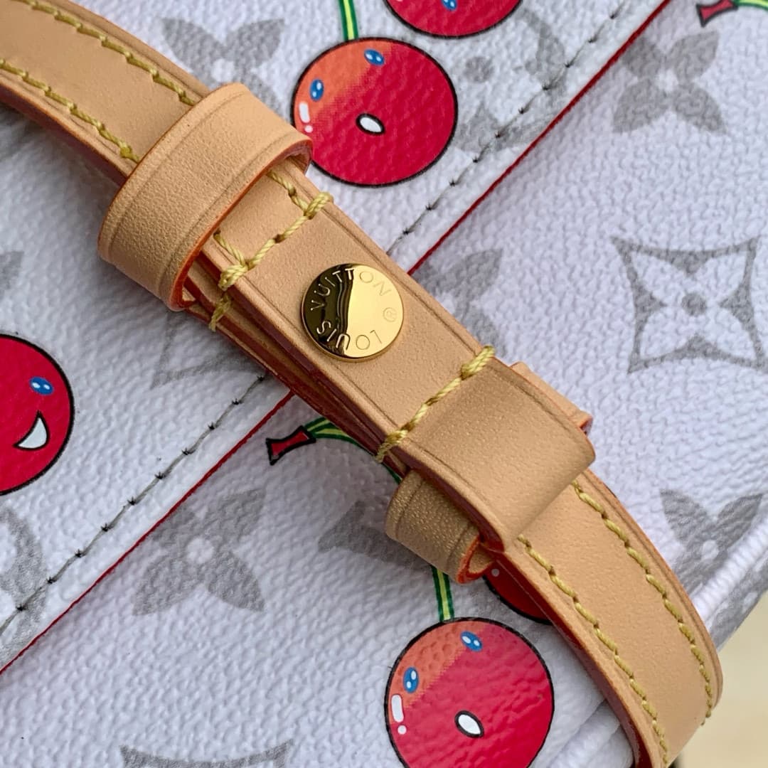 Louis Vuitton x TM Wallet On Chain Ivy Monogram cherry canvas M14239 High