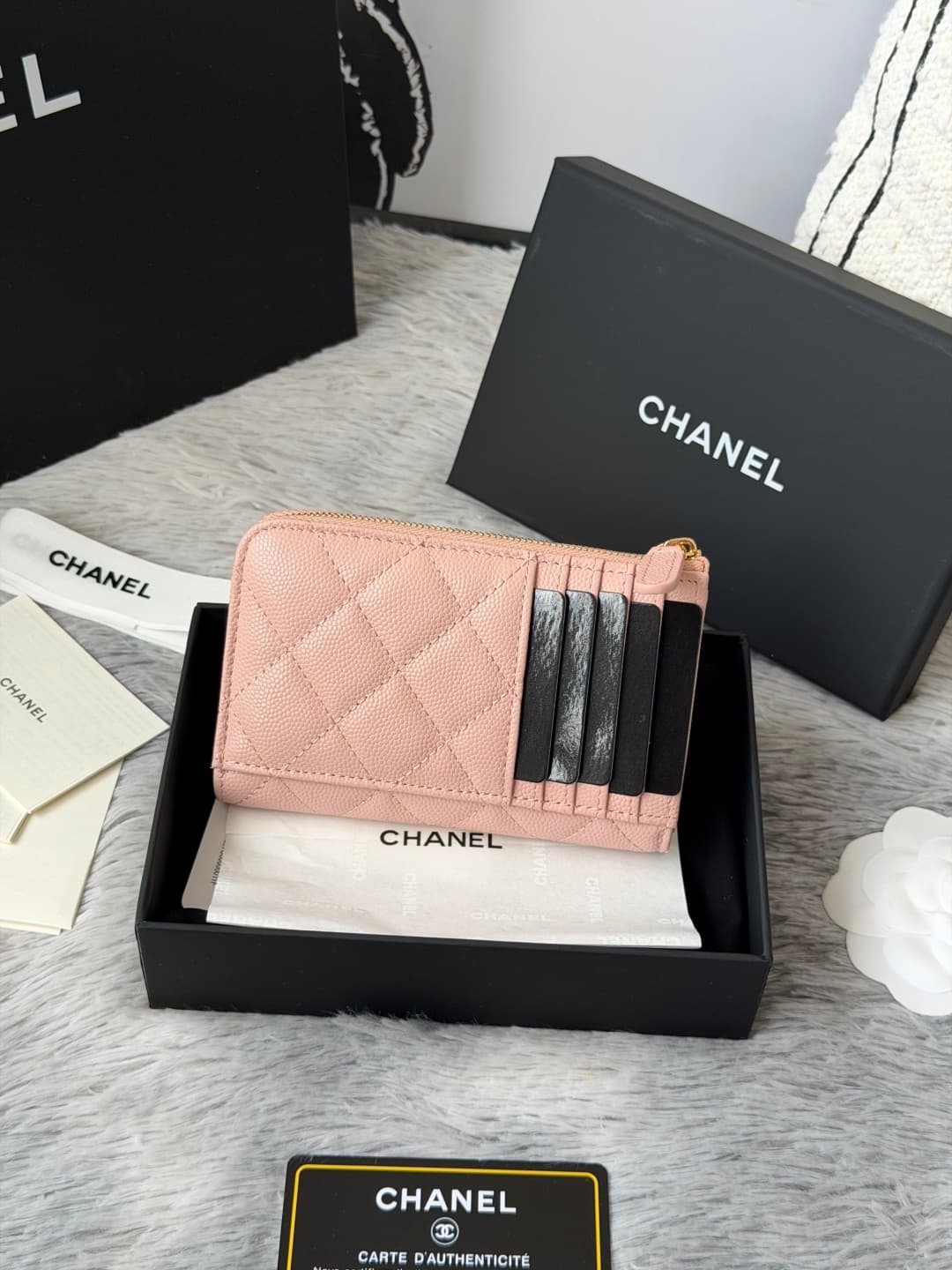 Chanel Classic Zipped Card Holder AP3179 A