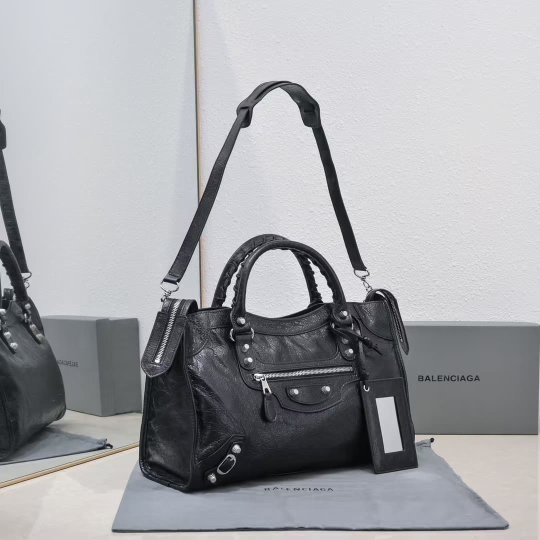 Balenciaga Women's Le City First Bag in Black High