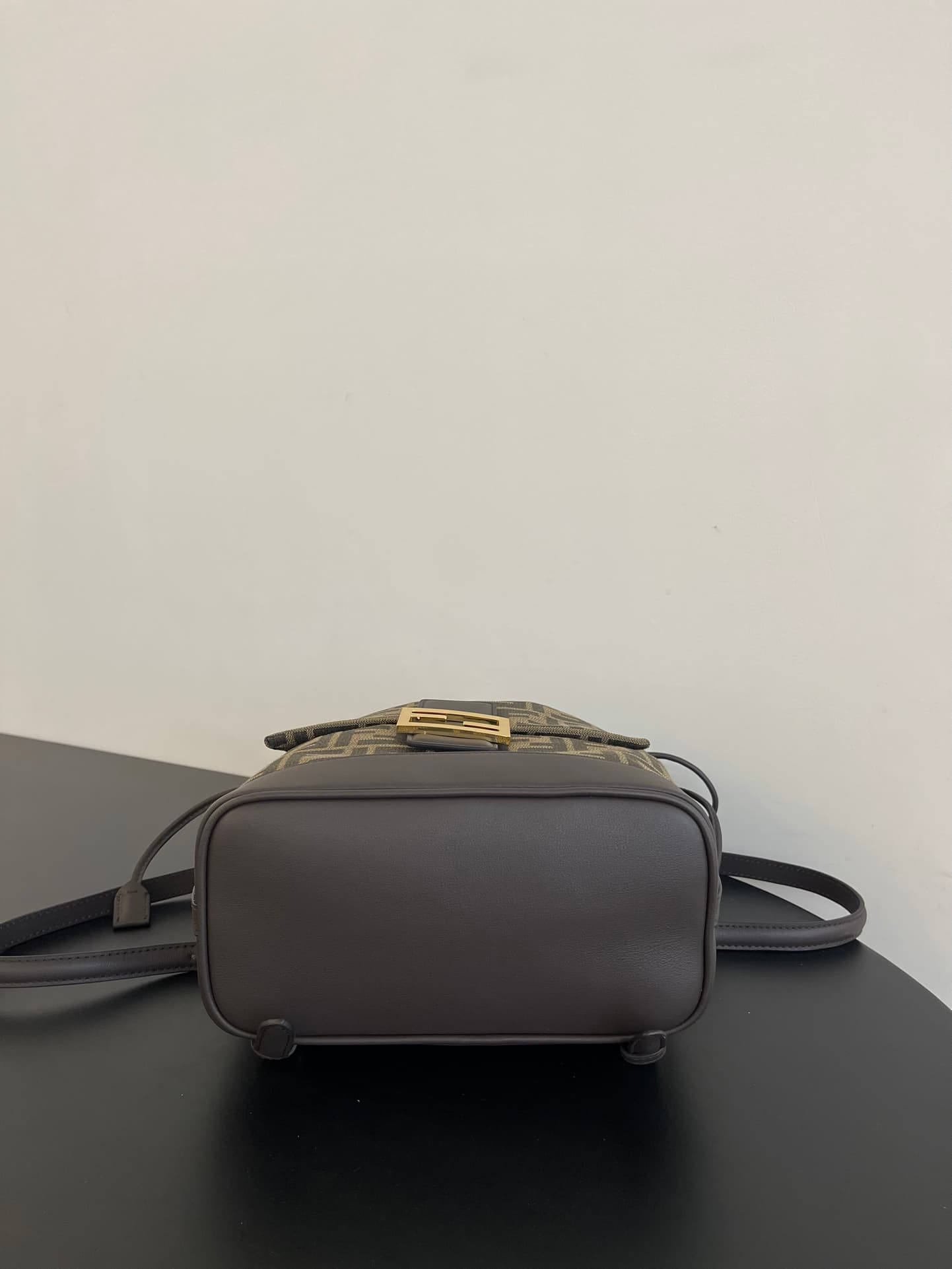Fendi Brown FF jacquard fabric backpack Brown High