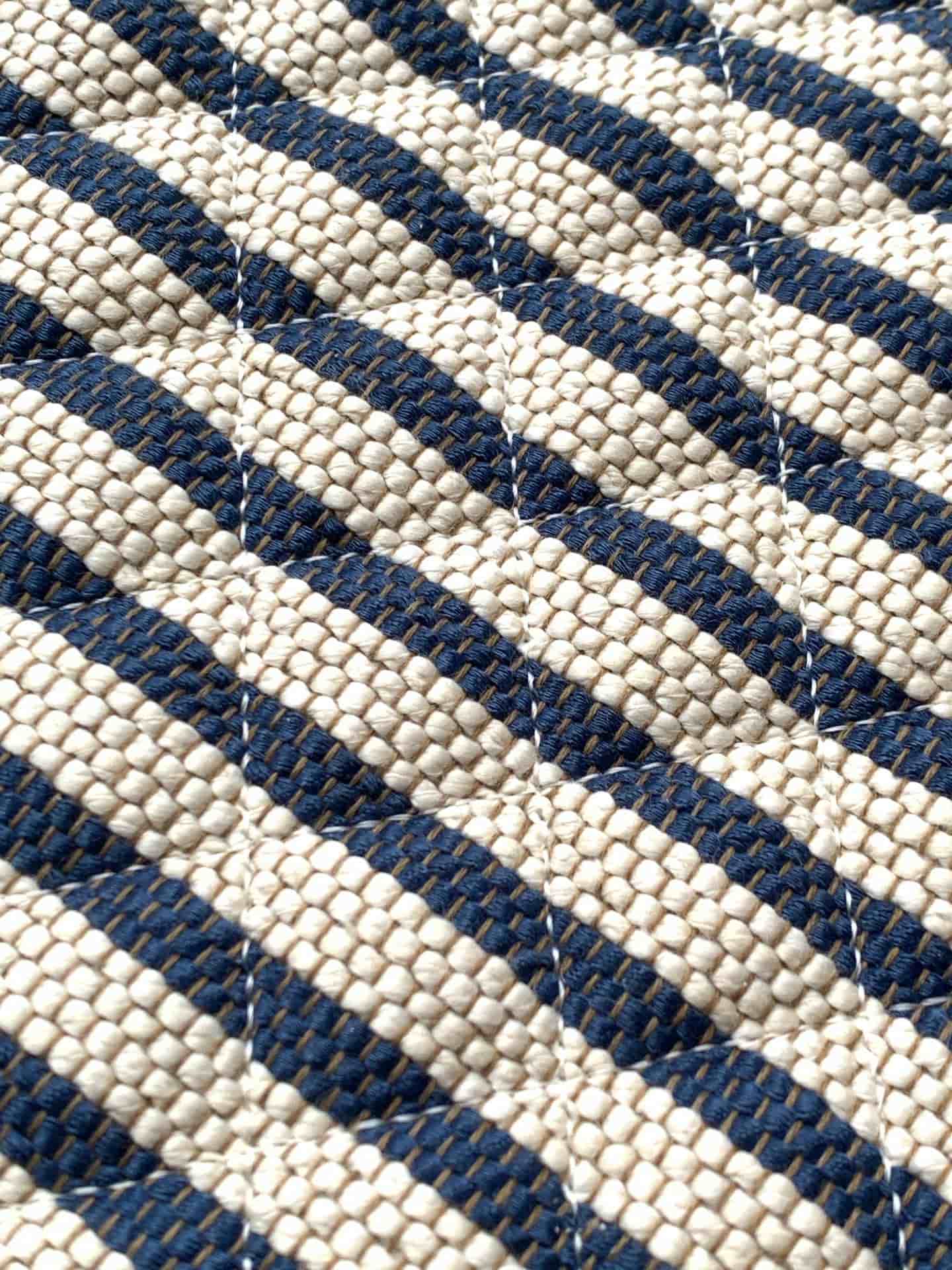 Chanel Zipped Case Printed Fabric & Gold-Tone Metal Blue & White AS4988 A