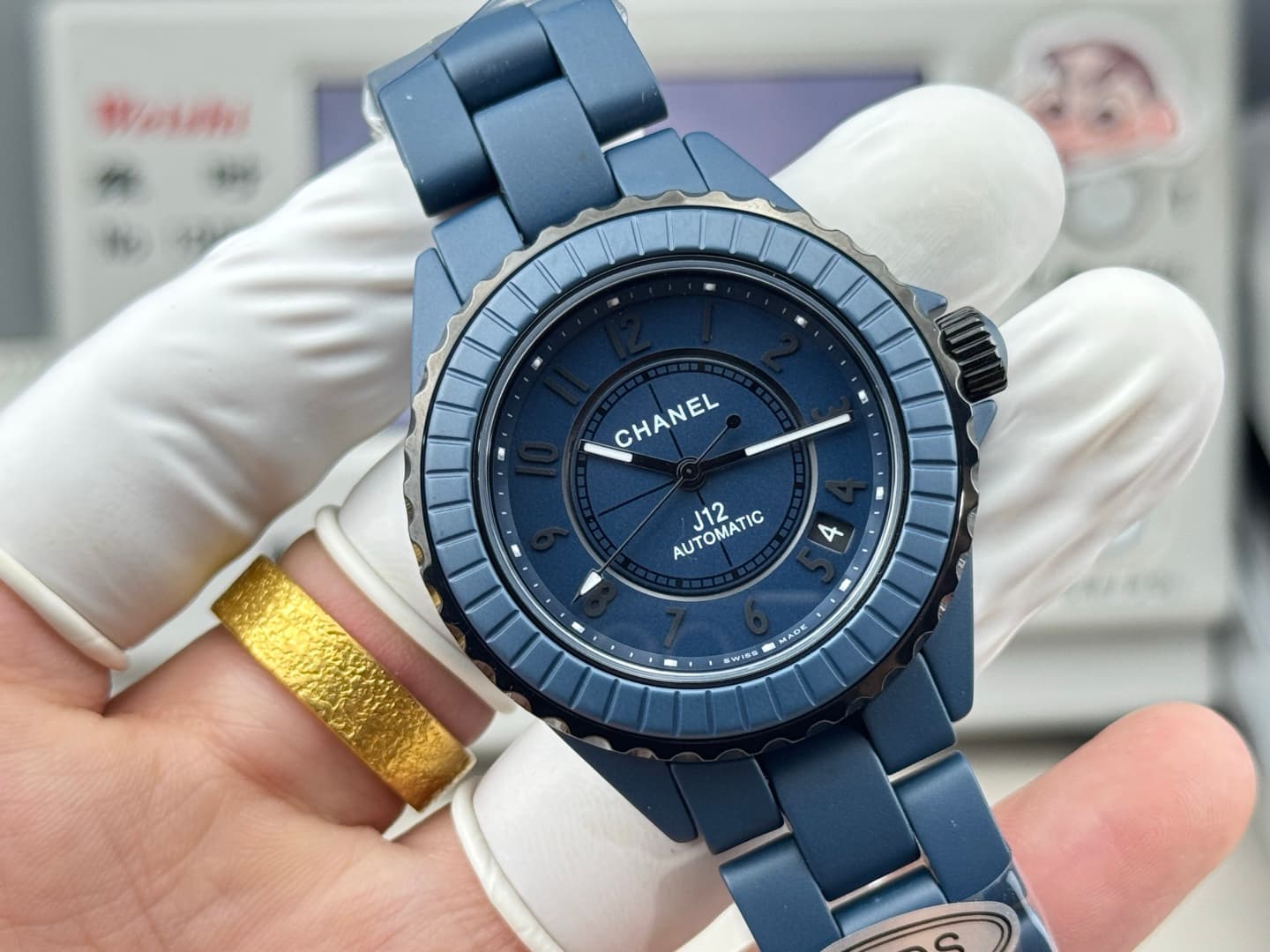 Chanel J12 Matte Blue Ceramic Watch TOP