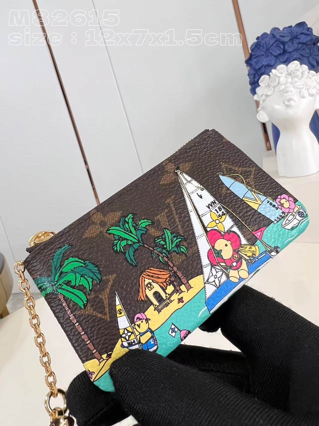 Louis Vuitton Key Pouch Vivienne Monogram Canvas M82615 High