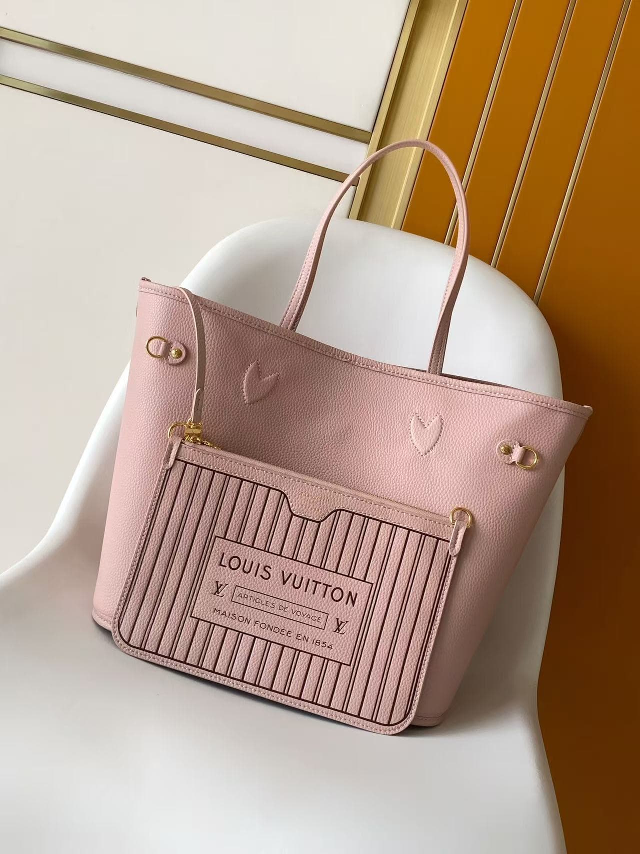 Louis Vuitton Neverfull Inside Out MM Monogram Sand Coates canvas M28375 High