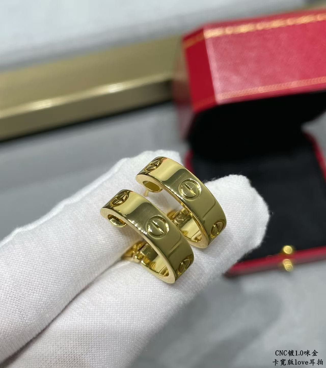 Cartier Love Hoop Earrings High