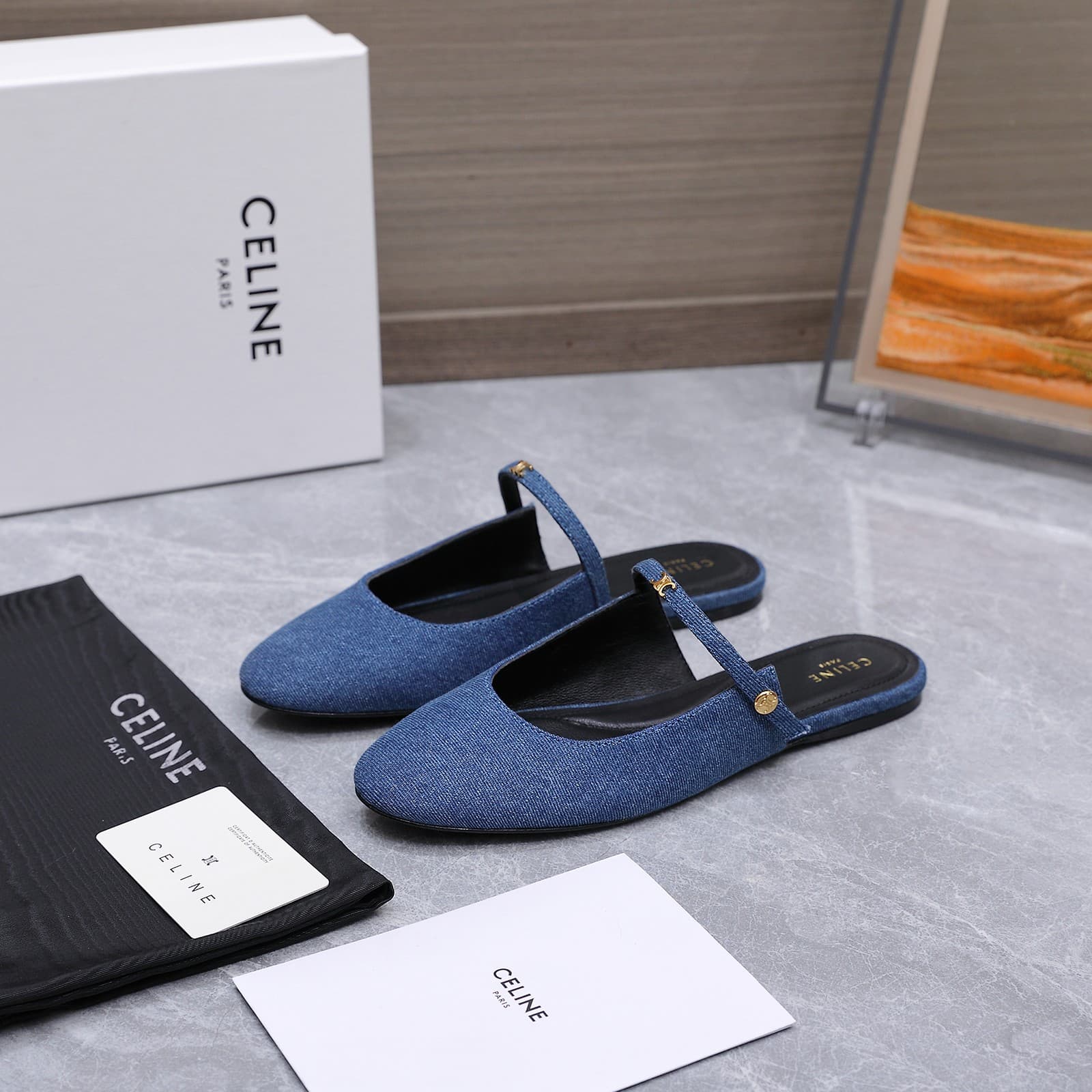 Celine Macaron Mules Women