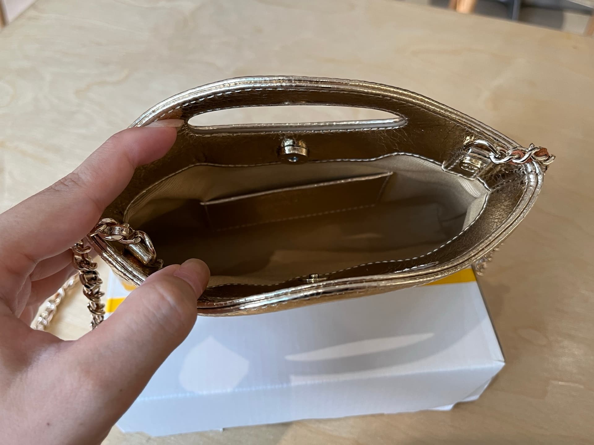 Chanel 31 Mini BAG Calfskin & Gold-Tone Metal AP3656 Gold A