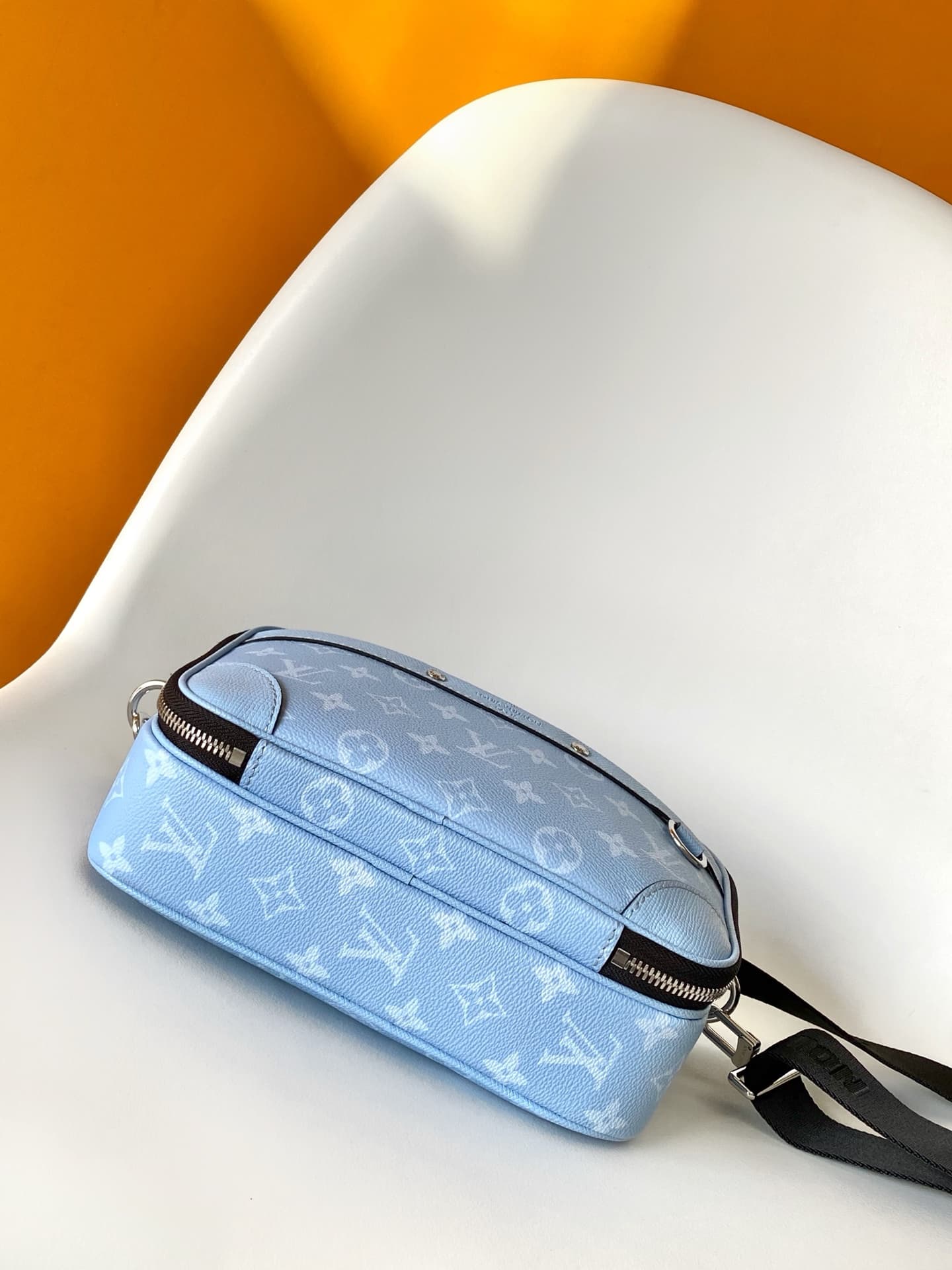 Louis Vuitton Alpha Messenger bag in Sky Blue Taigarama Monogram Coated Canvas M14073 High