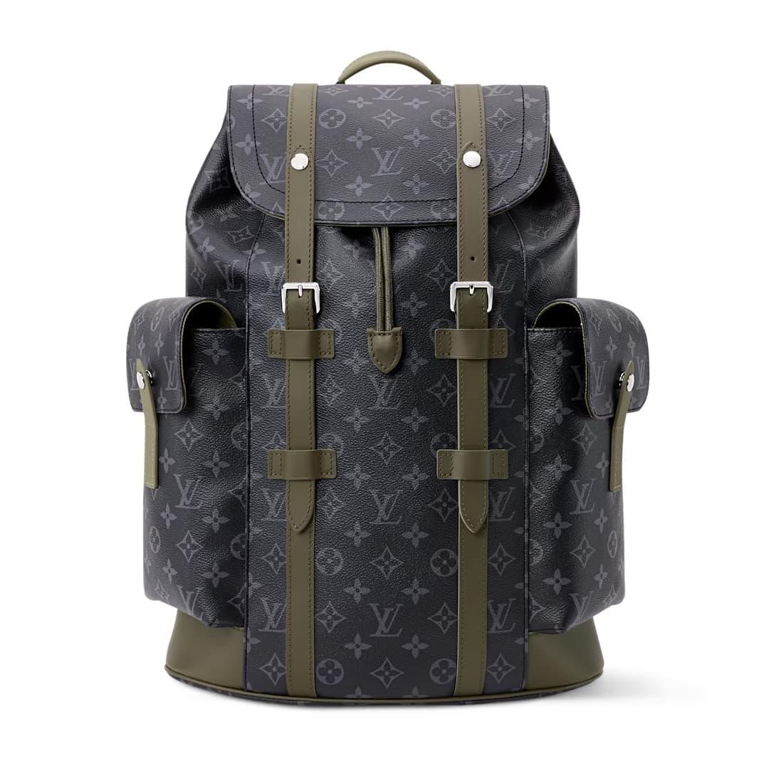 Louis Vuitton Christopher MM Khaki Green Monogram Eclipse coated canvas M28633 TOP