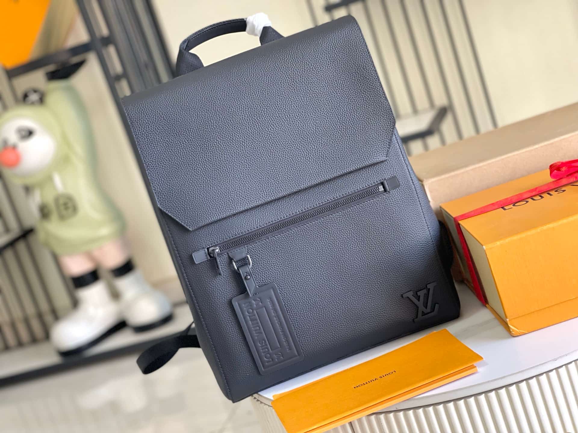 Louis Vuitton Fastline Backpack Black Cowhide leather M21367 TOP