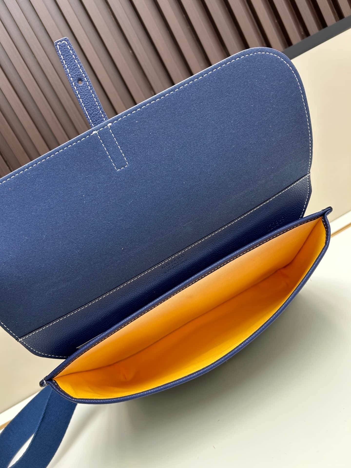 Goyard Coursier Messenger Bag Blue Mid