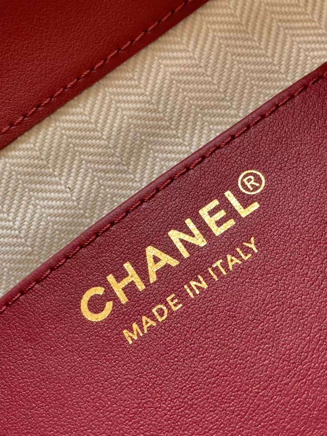 Chanel Small Bucket Bag Calfskin Leather & Gold-Tone Metal Dark Brown AS6537 A