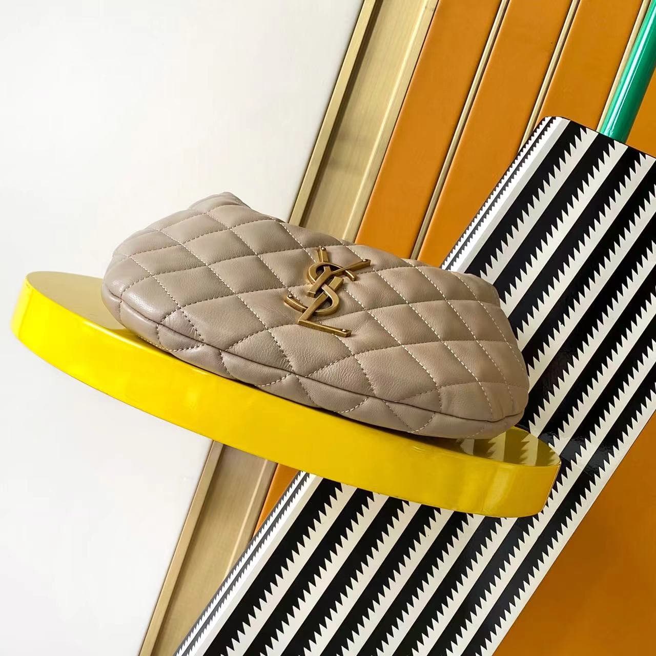 ICARINO in quilted nappa DARK BEIGE High