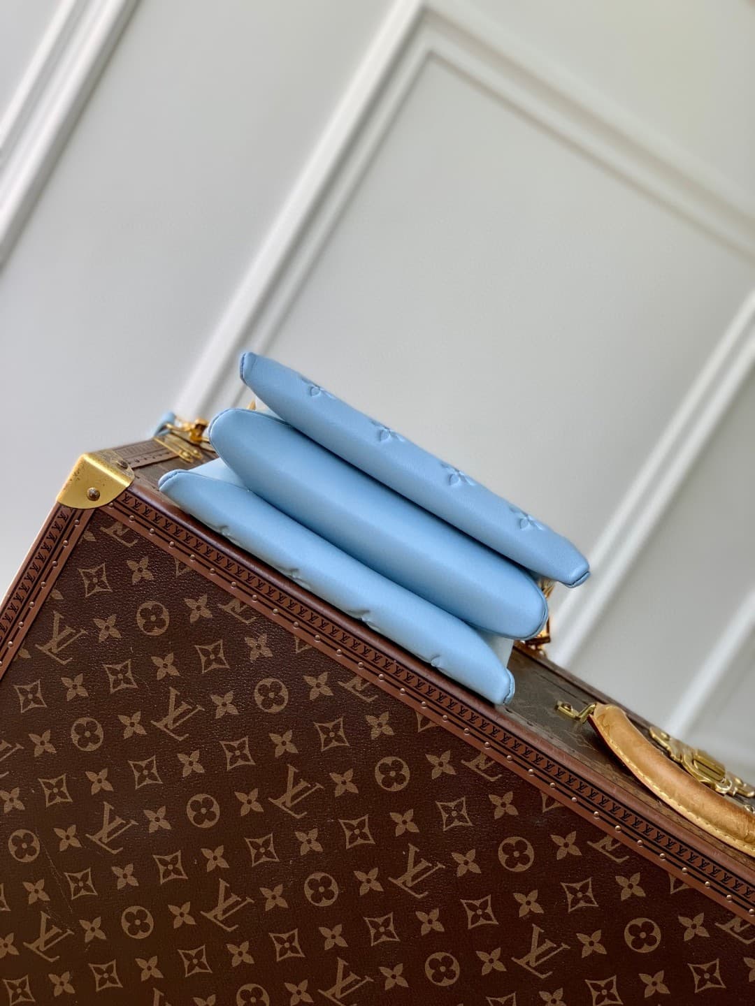 Louis Vuitton Coussin BB Monogram embossed puffy lambskin M24338 Sky Blue High