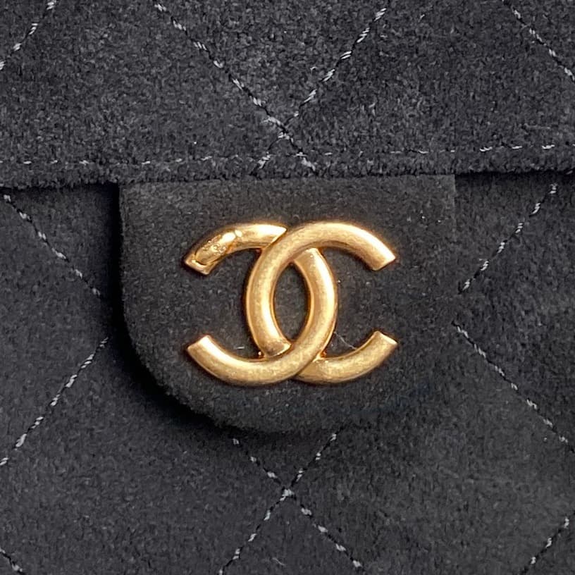 Chanel 25 Medium Hobo Medium handbag AS5311 Suede & Gold-tone Metal Black High