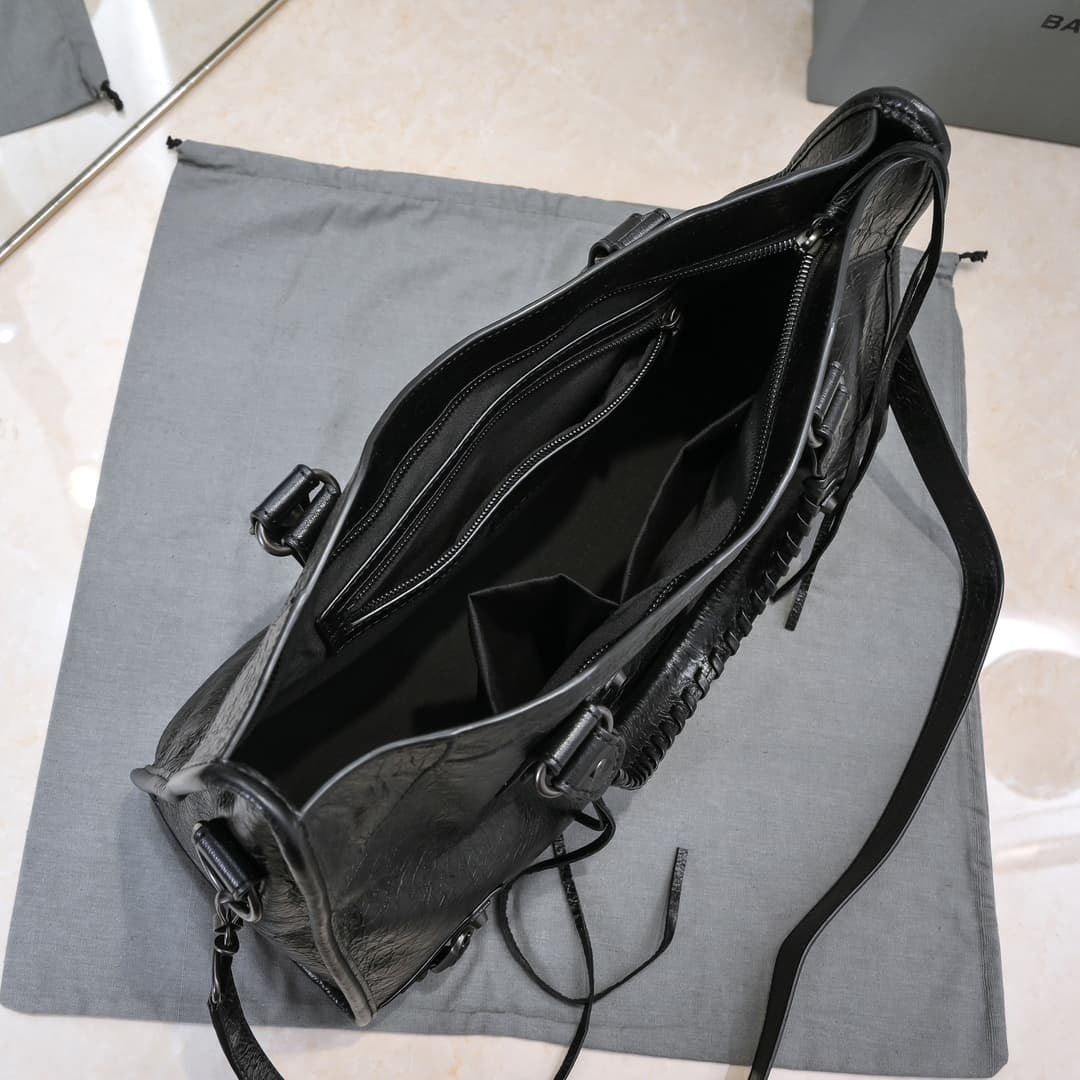 WOMEN'S LE CITY Medium Bag Black Metal Black High