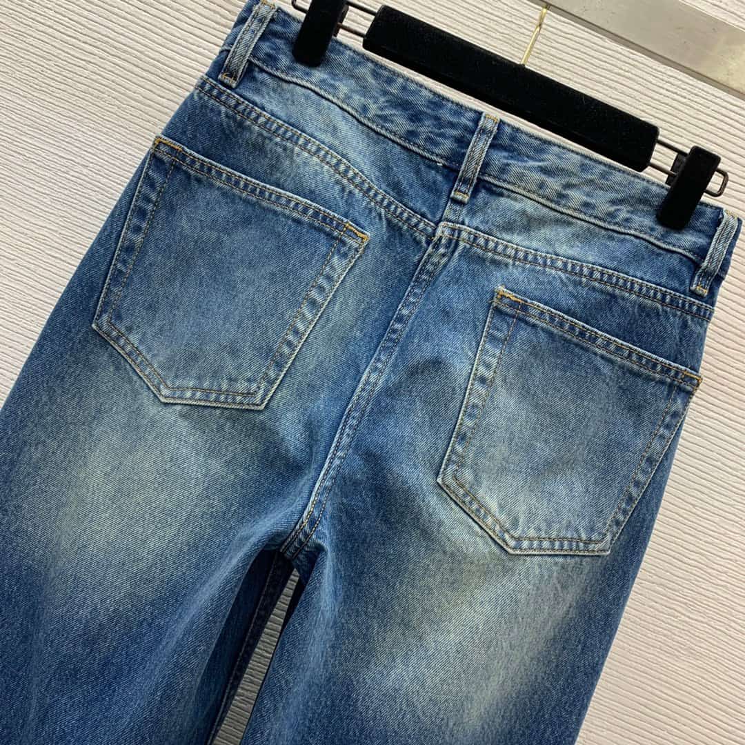Louis Vuitton high-waist jeans women