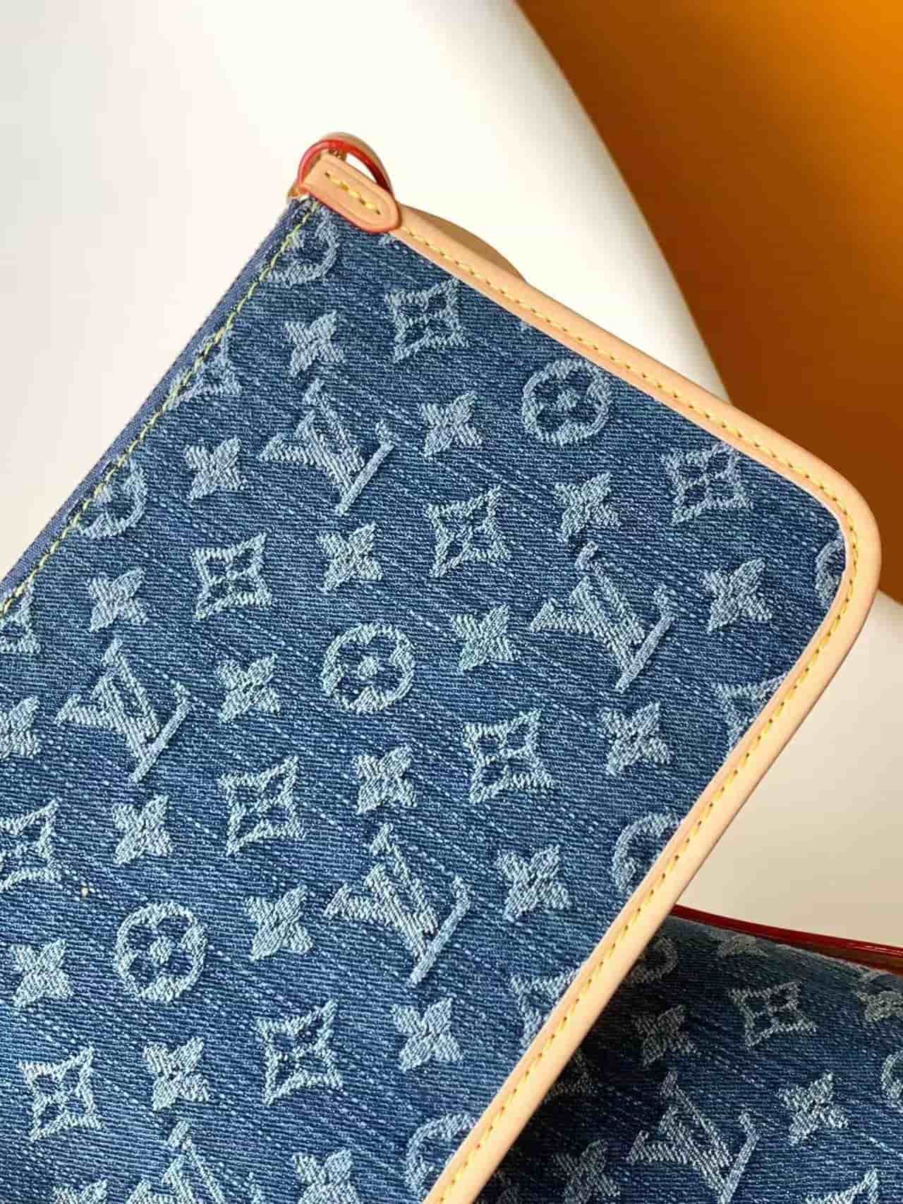 Louis Vuitton CARRYALL MM Monogram Denim M46855 High