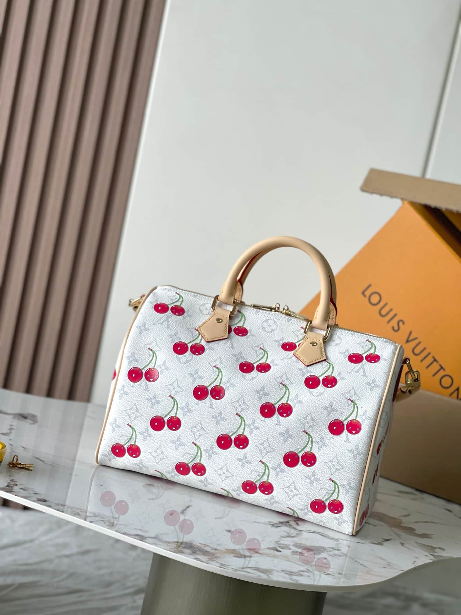 Louis Vuitton x Murakami Speedy Soft Bandoulière 30 Monogram cherry coated canvas M14238 TOP
