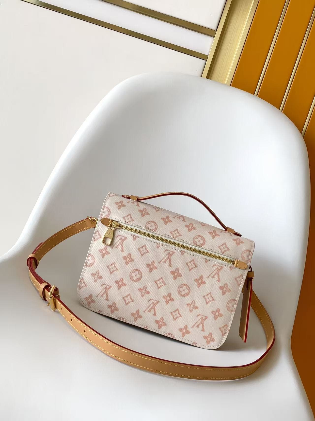 Louis Vuitton Pochette Métis MM Monogram Origine Lin Coated canvas M28290 High