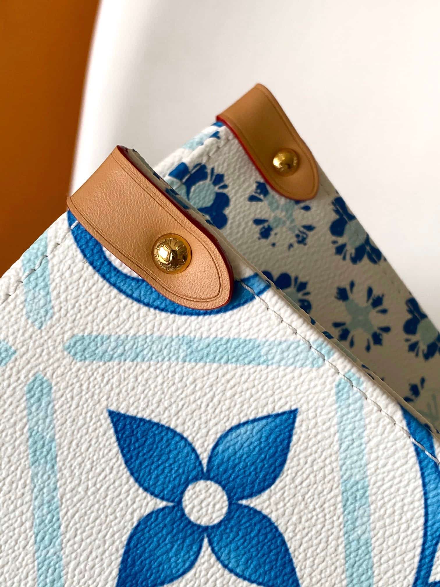 Louis Vuitton OnTheGo Tote bag in Lagoon Blue Monogram Tiles Canvas M11262 High