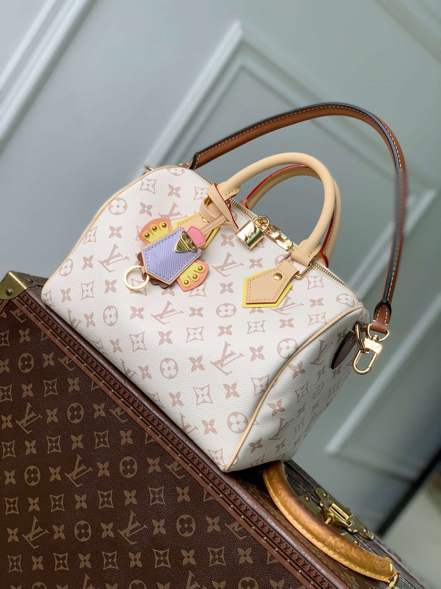 Louis Vuitton Speedy Bandoulière 25 Monogram Dune Coated canvas M2A038 High