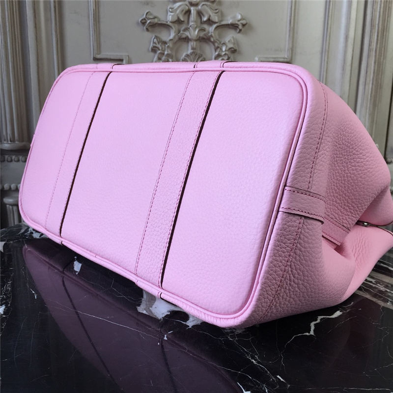 Hermes Garden Party 30/36 Bag Calfskin In Pink High