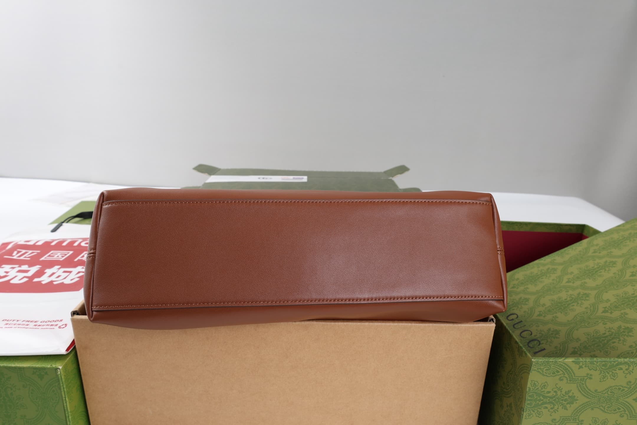 Gucci Beatrix medium tote bag Brown soft smooth leather ‎850926 High